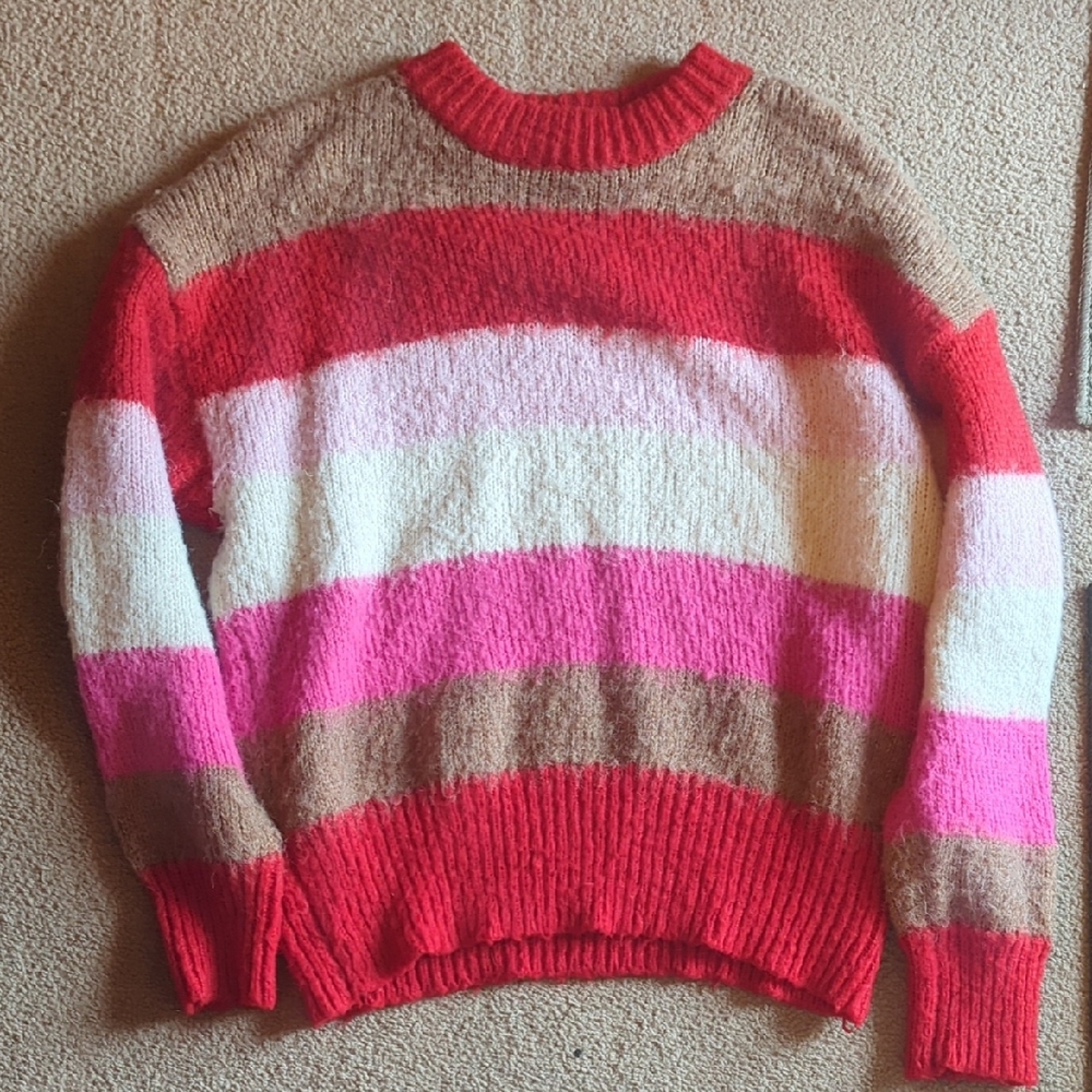 Vibrant Striped Women's Sweater
